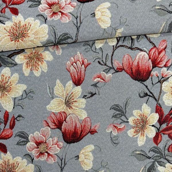 gobelino flores gris